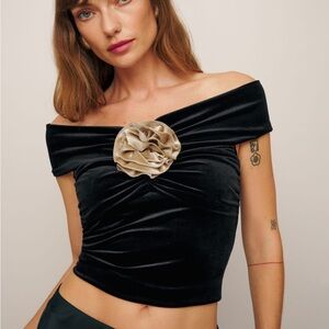 NWT Reformation Emerald Knit Top - $148